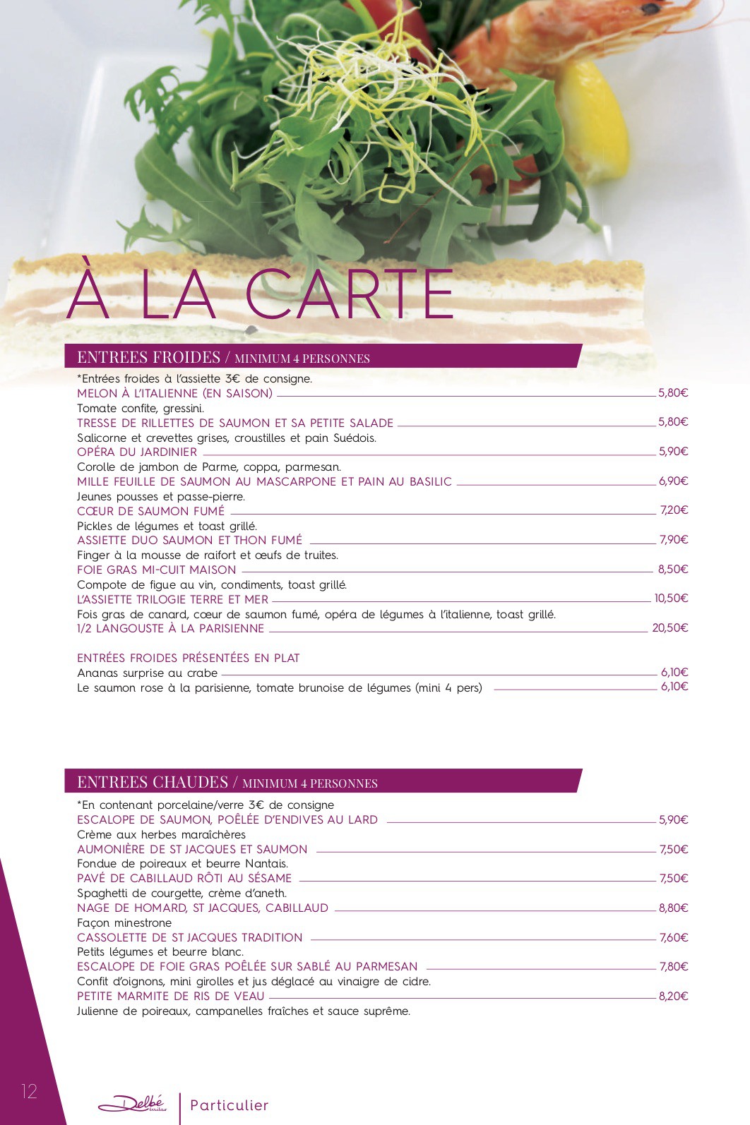 Particuliers | DELBE TRAITEUR