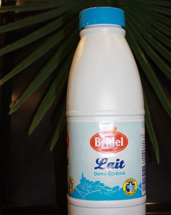 Lait Bridel 1 L 1/2 écrémé