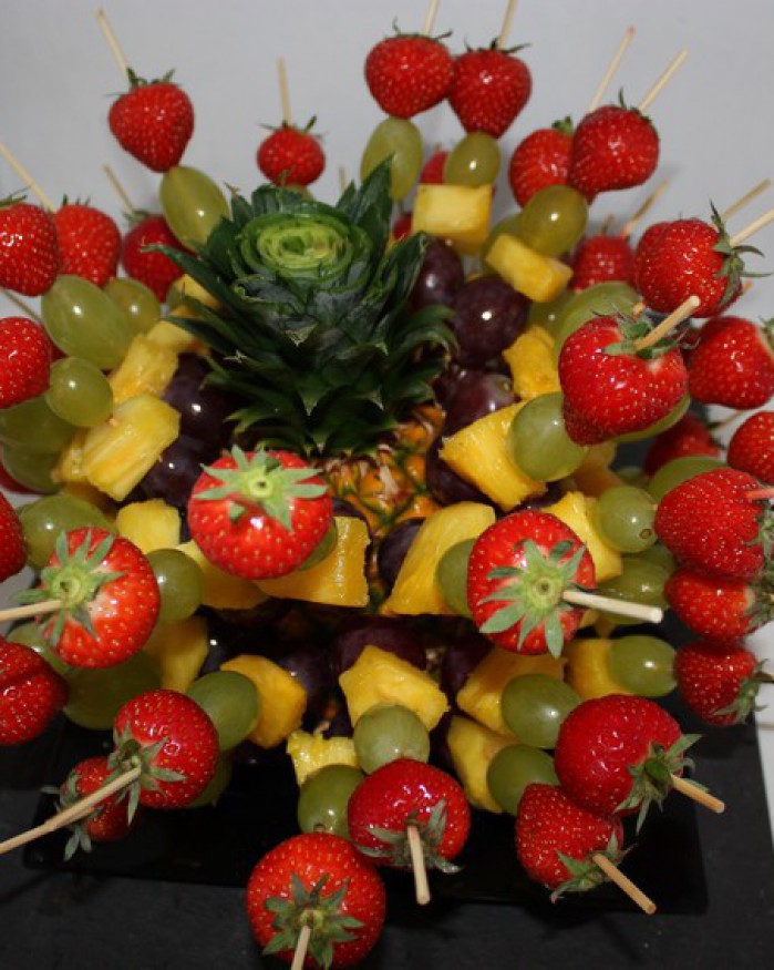 BROCHETTE DE FRUITS - ANANAS DE 50 PIECES