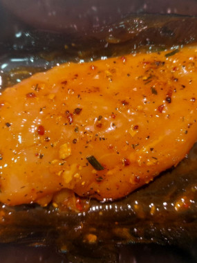 Blanc de poulet mariné 