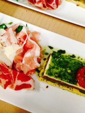 OPERA DU JARDINIER, corolle de jambon de Parme, coppa et parmesan