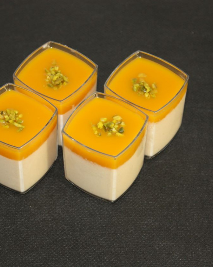 VERRINE PANNA COTTA DE FOIE GRAS MANGUE - COFFRET DE 12 pcs