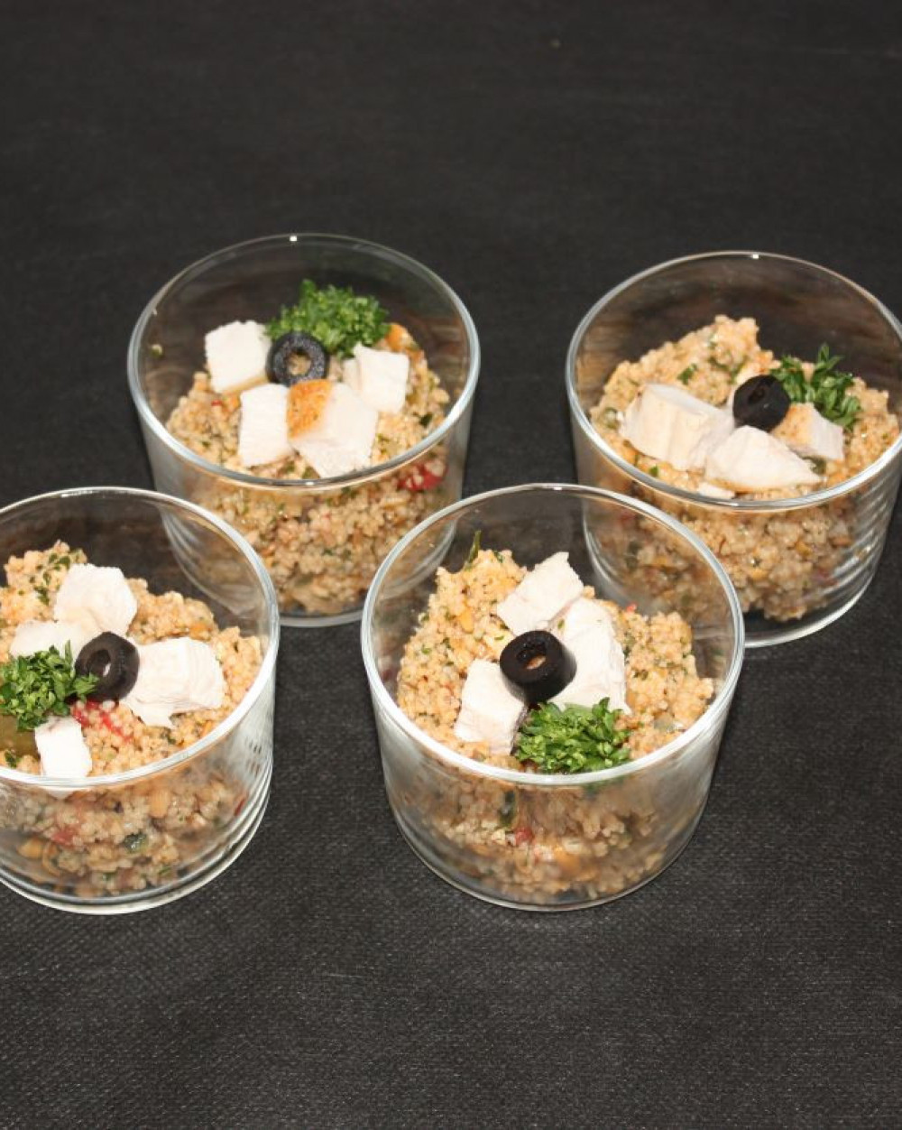 COUPE SALADETTE CEREALES GOURMANDES ET POULET AUX EPICES