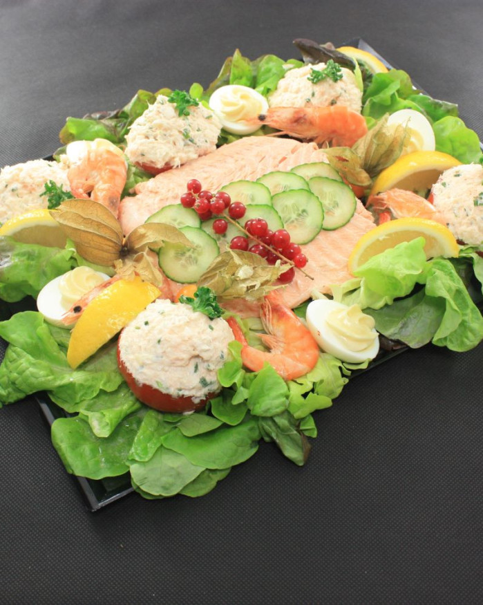 Saumon En Bellevue ** sur plat