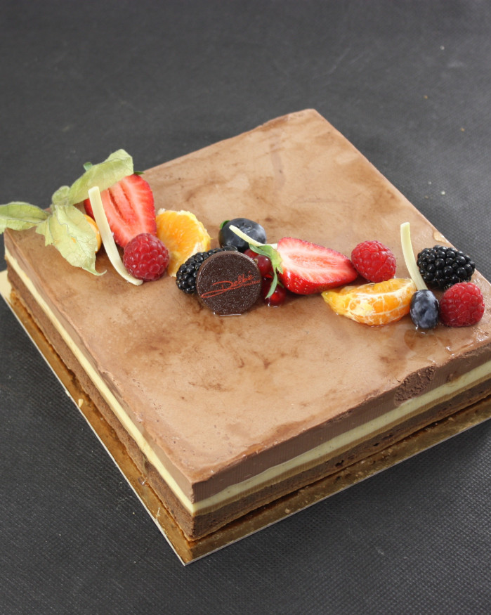 ENTREMETS CHOCOLAT VANILLE PRALINE 8 PERS