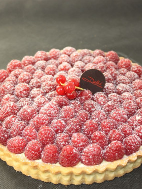 TARTE FRAMBOISE FRAICHE MOUSSELINE 6 PERS