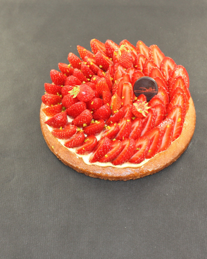 Sablé Breton rond fraises 6 pers