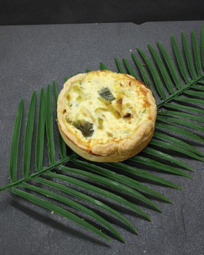 Petite Quiche poireaux saumon individuelle