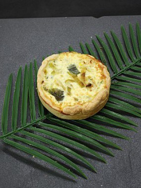 Petite Quiche poireaux saumon individuelle